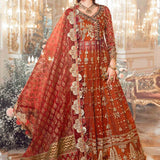 MARIA B-MBROIDERED | Maroon BD-2705