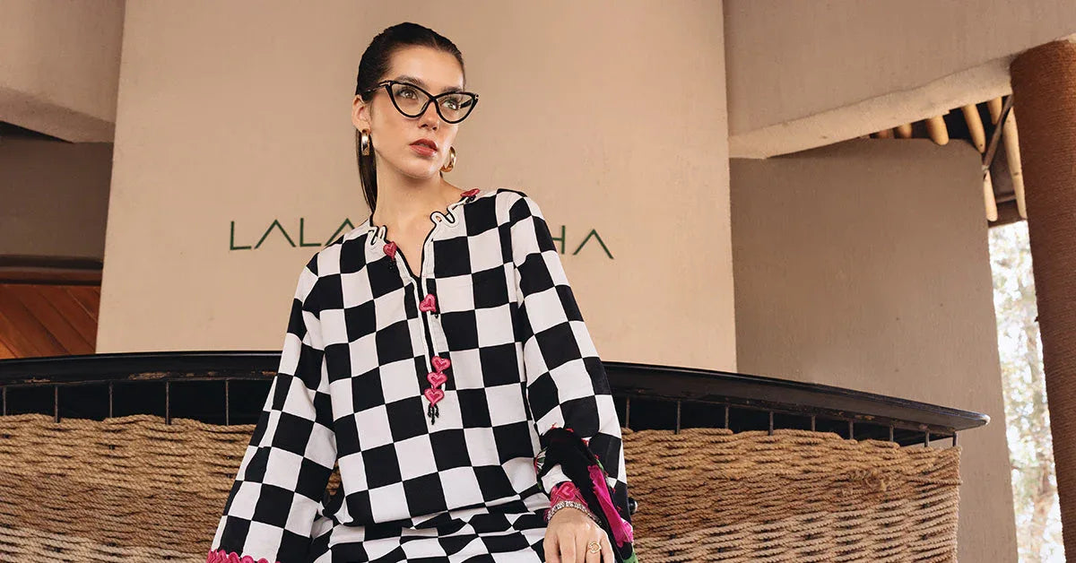 3 Piece Unstitched Embroidered Lawn Suit - Rang-e-Khaas