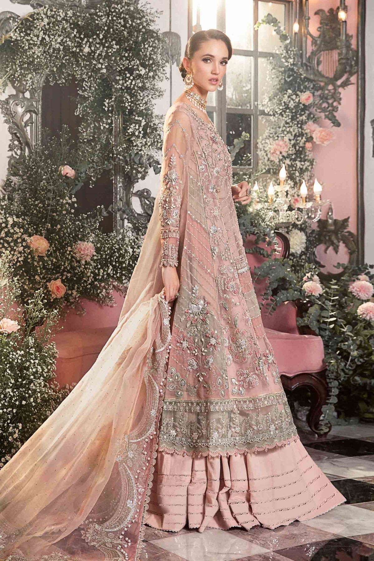 MARIA B-MBROIDERED | Pastel Pink BD-2706
