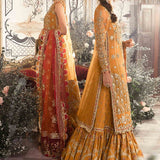 MARIA B-MBROIDERED | Mustard BD-2707