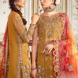 MARIA B-MBROIDERED | Mustard BD-2707