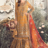 MARIA B-MBROIDERED | Mustard BD-2707