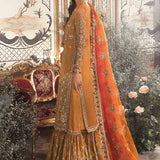 MARIA B-MBROIDERED | Mustard BD-2707