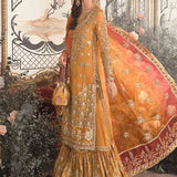 MARIA B-MBROIDERED | Mustard BD-2707