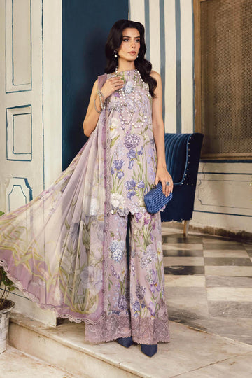 3 Piece Unstitched Embroidered Cambric Suit | MPT-2708-A - Rang-e-Khaas