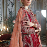 MARIA B-MBROIDERED | Maroon BD-2708
