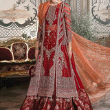 MARIA B-MBROIDERED | Maroon BD-2708