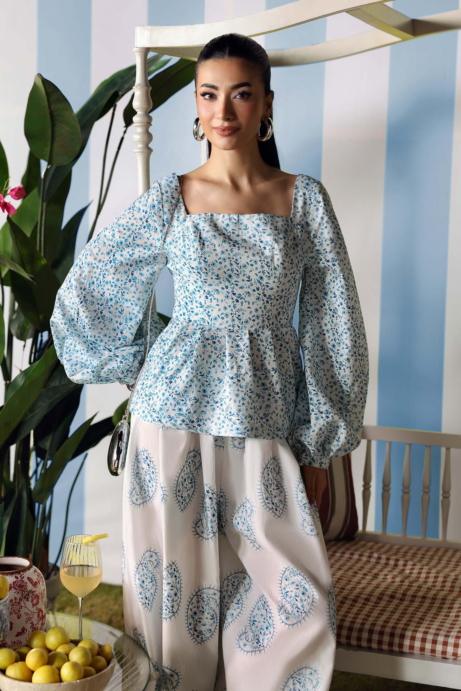 Maria B 3 Piece Stitched Embroidered Lawn Suit