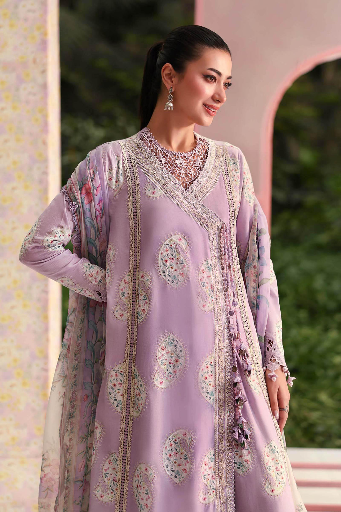 Maria B 3 Piece Stitched Embroidered Lawn Suit