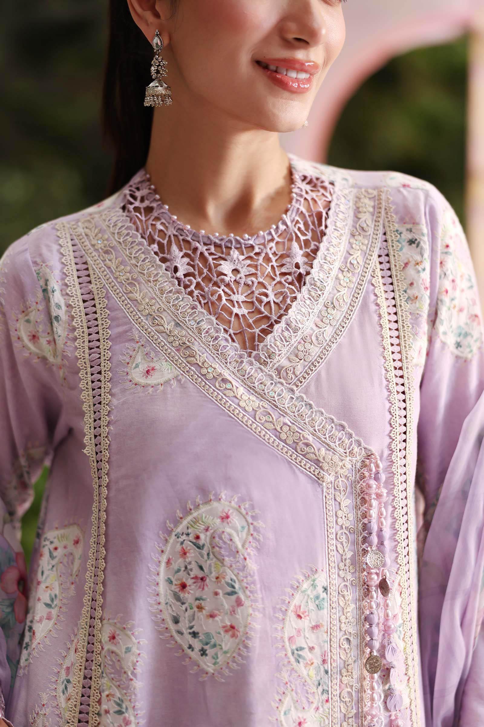 Maria B 3 Piece Stitched Embroidered Lawn Suit