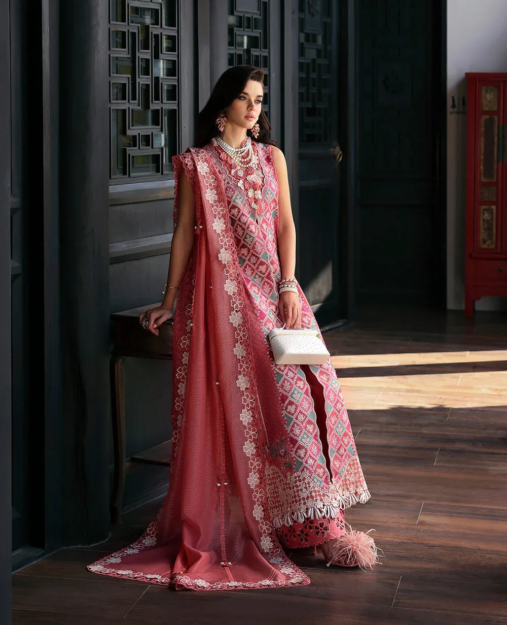 Republic Womenswear | Kalani Eid Luxury Lawn 25 | D1-A - Ayra - Rang-e-Khaas