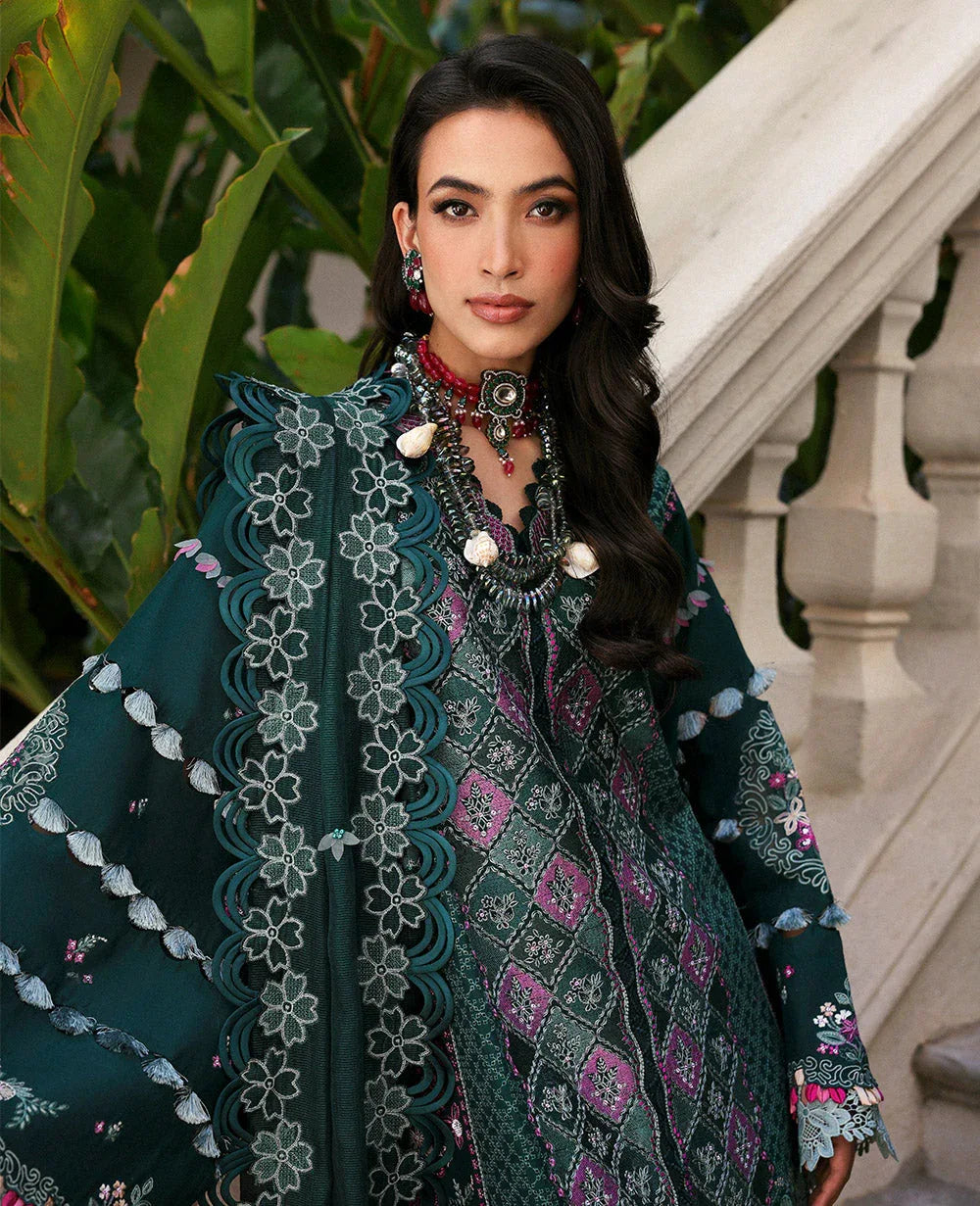 Republic Womenswear | Kalani Eid Luxury Lawn 25 | D1-B - Zehra - Rang-e-Khaas