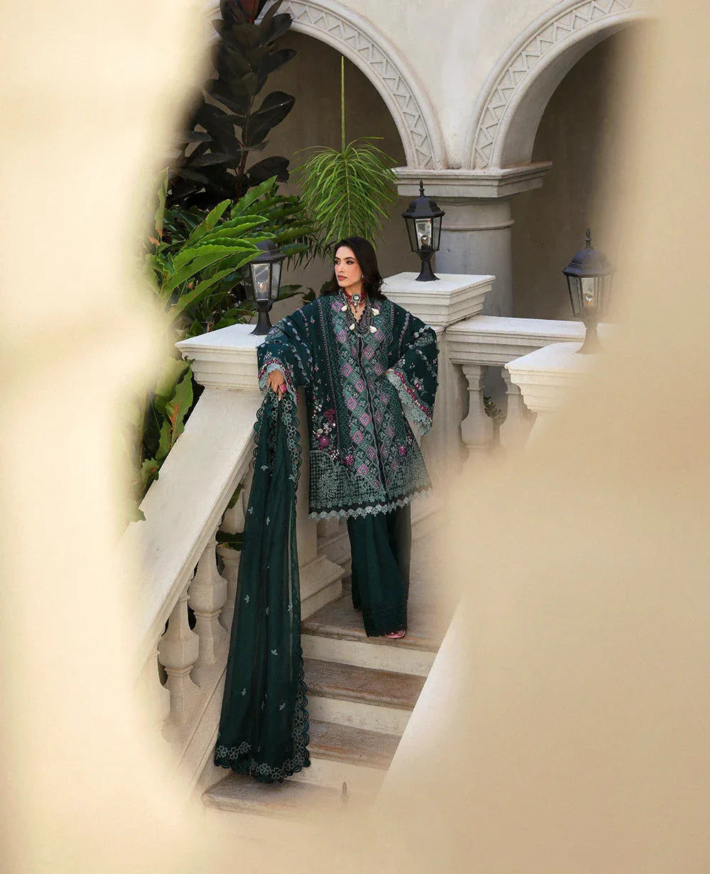 Republic Womenswear | Kalani Eid Luxury Lawn 25 | D1-B - Zehra - Rang-e-Khaas
