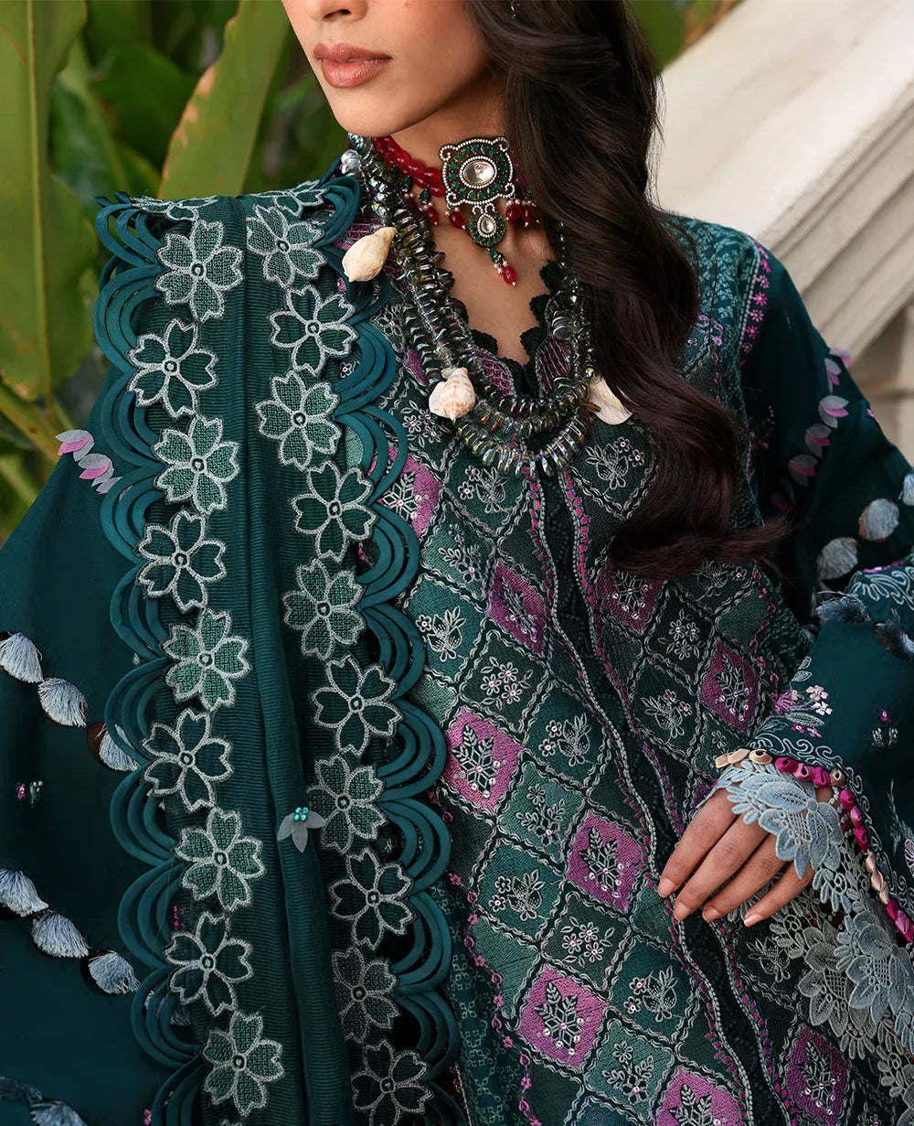 Republic Womenswear | Kalani Eid Luxury Lawn 25 | D1-B - Zehra - Rang-e-Khaas