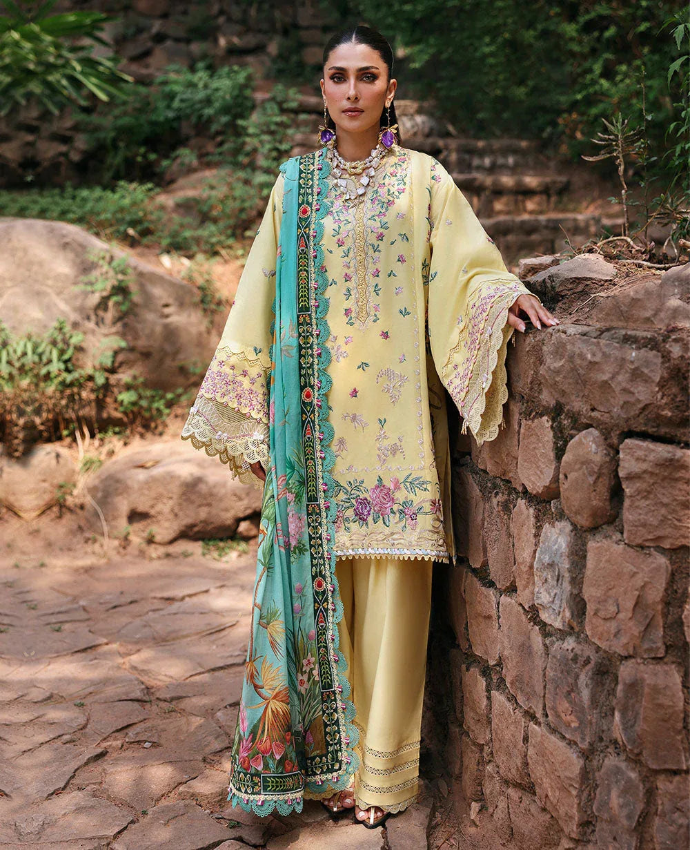 Republic Womenswear | Talia Luxury Lawn 25 | D3-A - Lina - Rang-e-Khaas