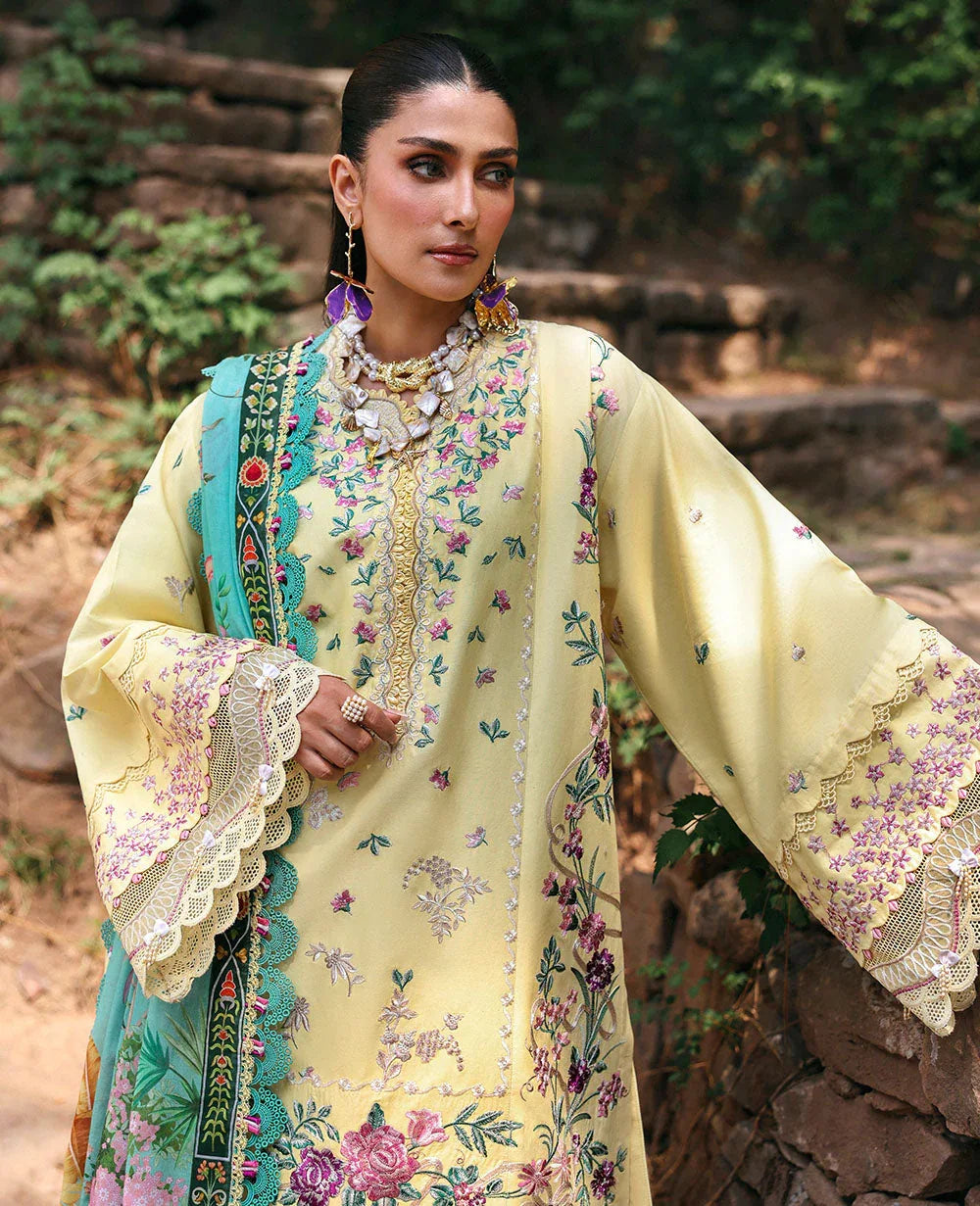 Republic Womenswear | Talia Luxury Lawn 25 | D3-A - Lina - Rang-e-Khaas