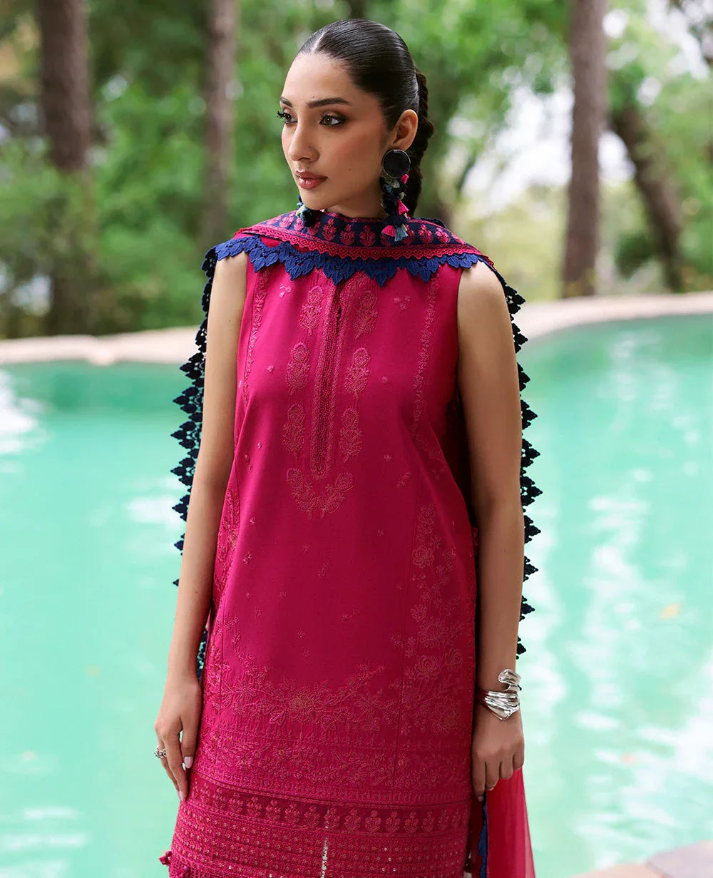 Republic Womenswear | Talia Luxury Lawn 25 | D4-B - Lysa - Rang-e-Khaas