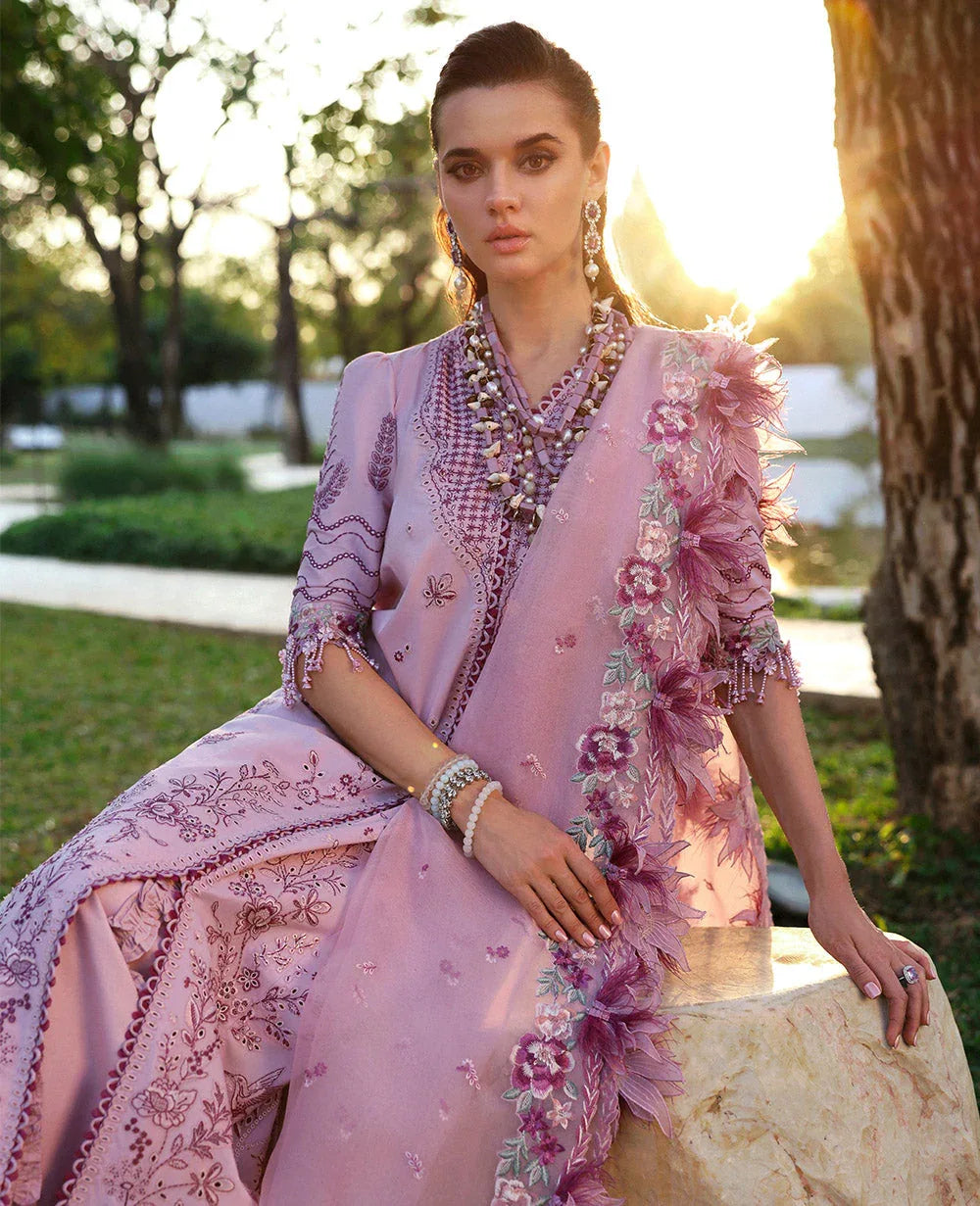 Republic Womenswear | Kalani Eid Luxury Lawn 25 | D4-B - Gulbahar - Rang-e-Khaas