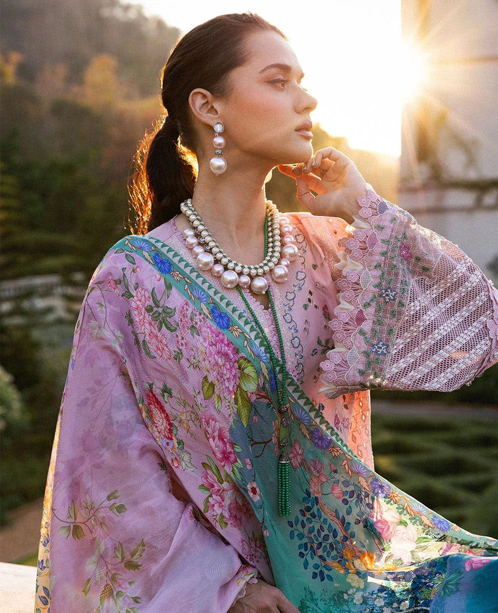 Republic Womenswear | Kalani Eid Luxury Lawn 25 | D5-A - Meher - Rang-e-Khaas