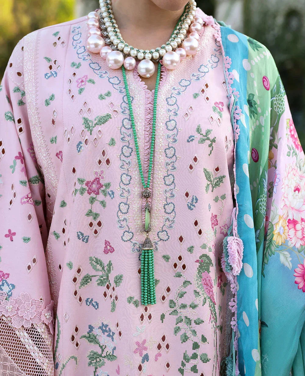 Republic Womenswear | Kalani Eid Luxury Lawn 25 | D5-A - Meher - Rang-e-Khaas
