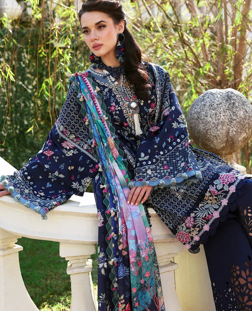 Republic Womenswear | Kalani Eid Luxury Lawn 25 | D5-B - Nyra - Rang-e-Khaas
