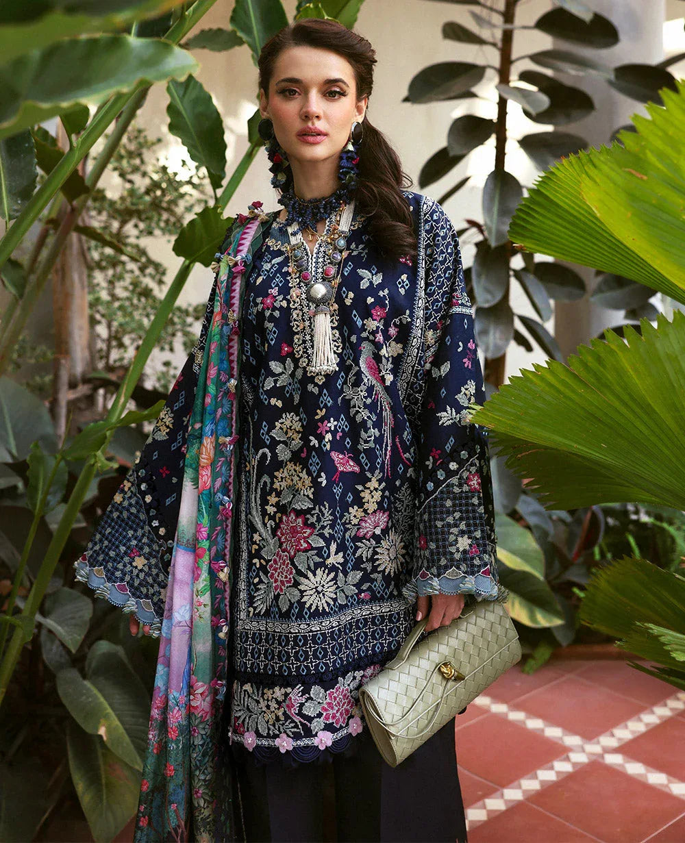 Republic Womenswear | Kalani Eid Luxury Lawn 25 | D5-B - Nyra - Rang-e-Khaas
