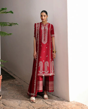 Republic Womenswear | Talia Luxury Lawn 25 | D6-A - Evara - Rang-e-Khaas