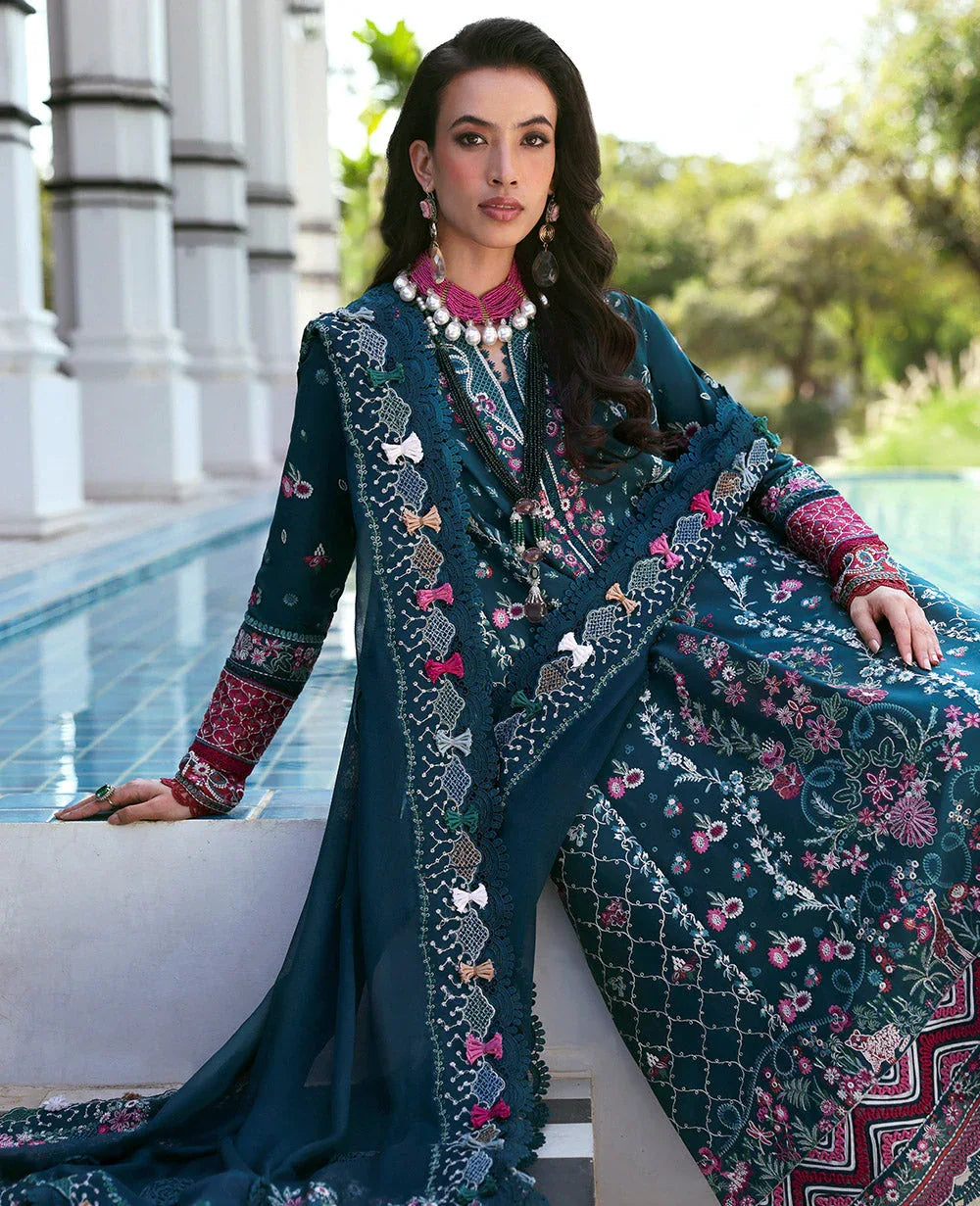 Republic Womenswear | Kalani Eid Luxury Lawn 25 | D6-B - Talia - Rang-e-Khaas