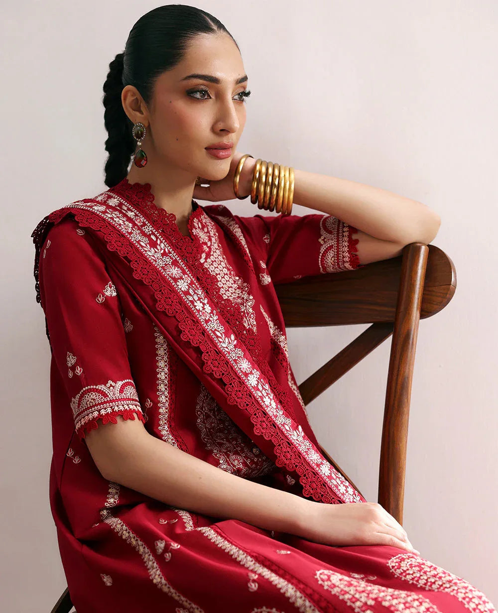 Republic Womenswear | Talia Luxury Lawn 25 | D6-A - Evara - Rang-e-Khaas