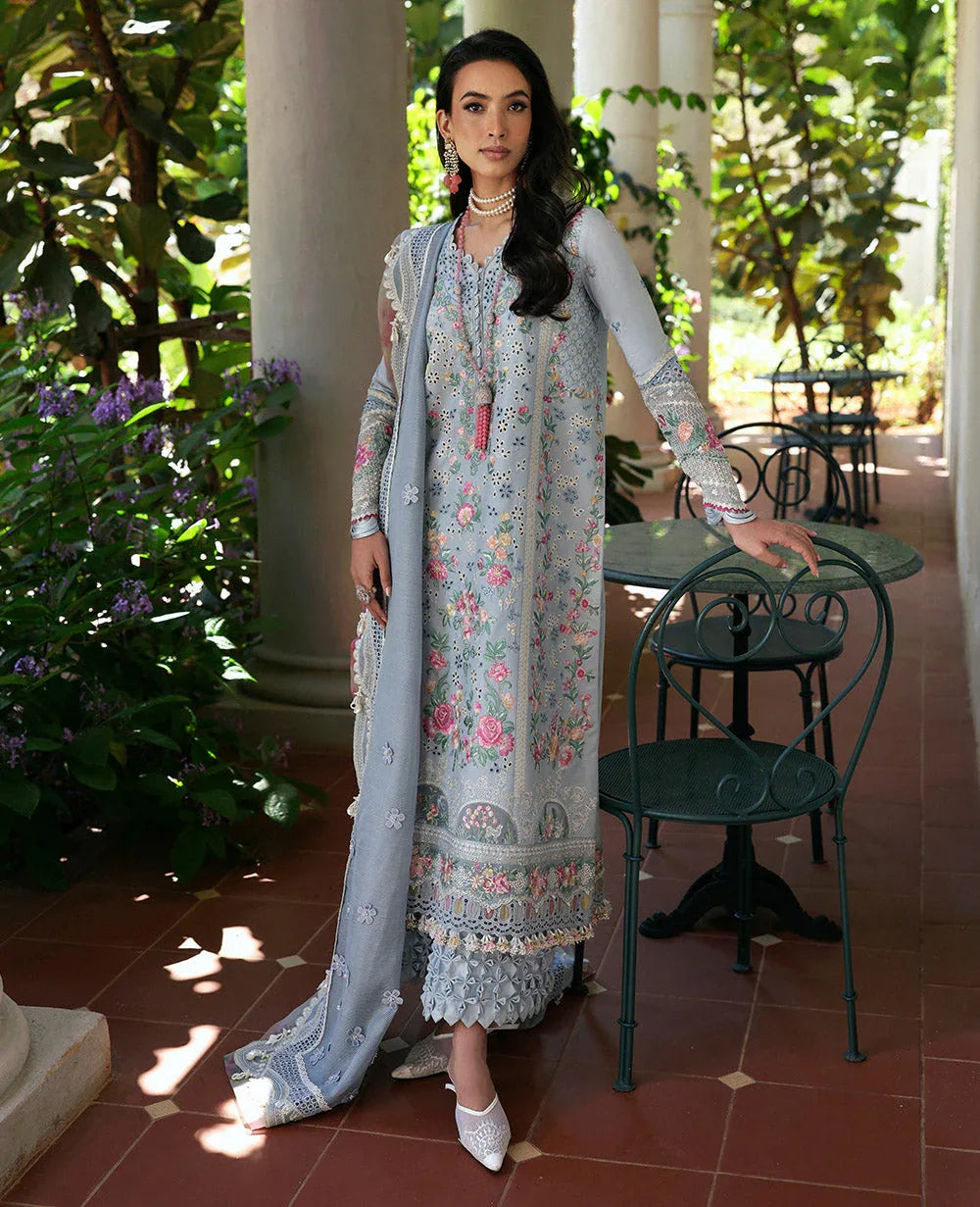 Republic Womenswear | Kalani Eid Luxury Lawn 25 | D7-B - Hoor - Rang-e-Khaas