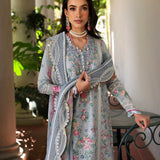 Republic Womenswear | Kalani Eid Luxury Lawn 25 | D7-B - Hoor