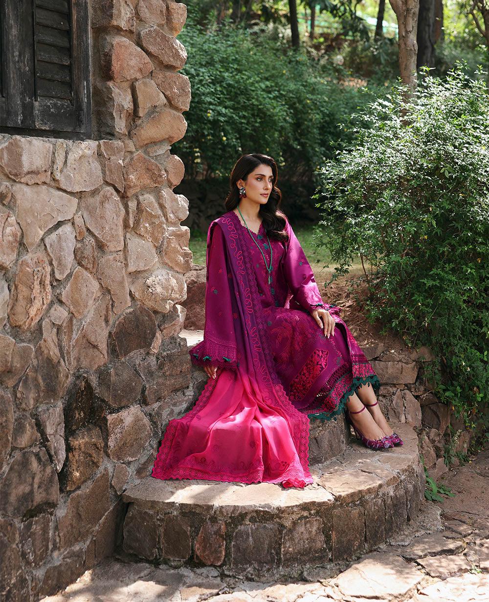 Republic Womenswear | Talia Luxury Lawn 25 | D7-B - Elin - Rang-e-Khaas