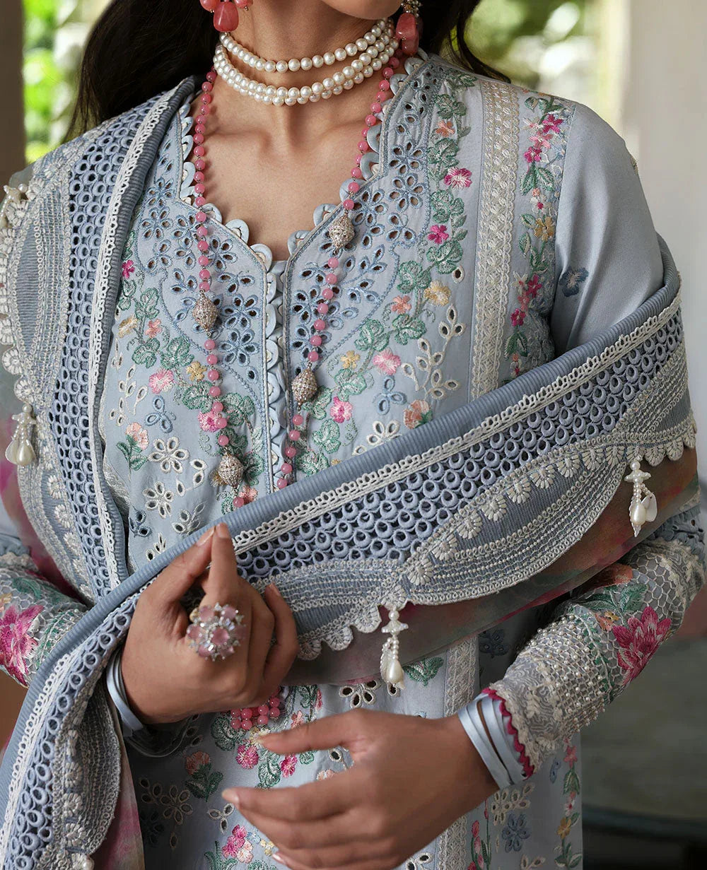 Republic Womenswear | Kalani Eid Luxury Lawn 25 | D7-B - Hoor - Rang-e-Khaas
