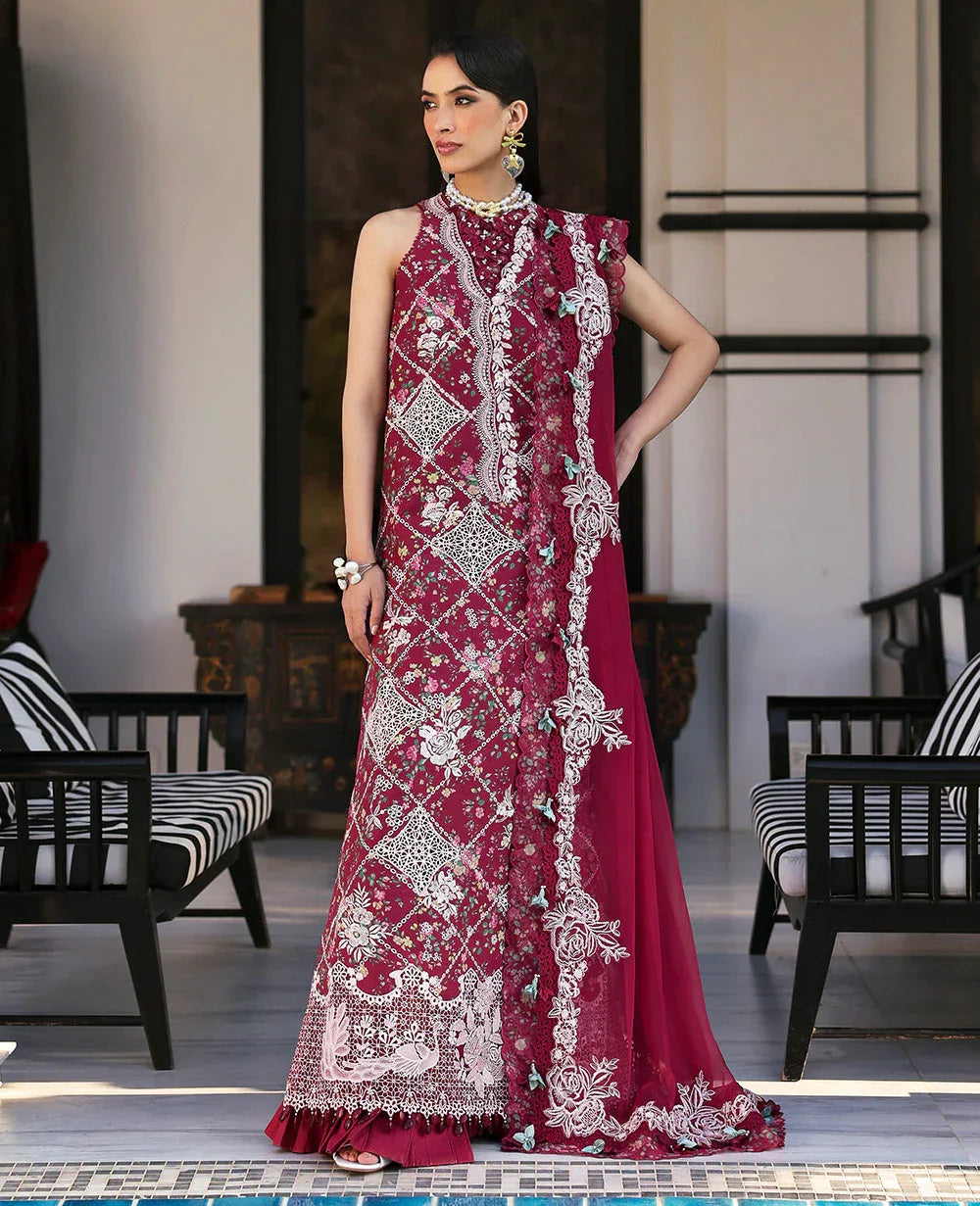 Republic Womenswear | Kalani Eid Luxury Lawn 25 | D8-B - Lyanna - Rang-e-Khaas