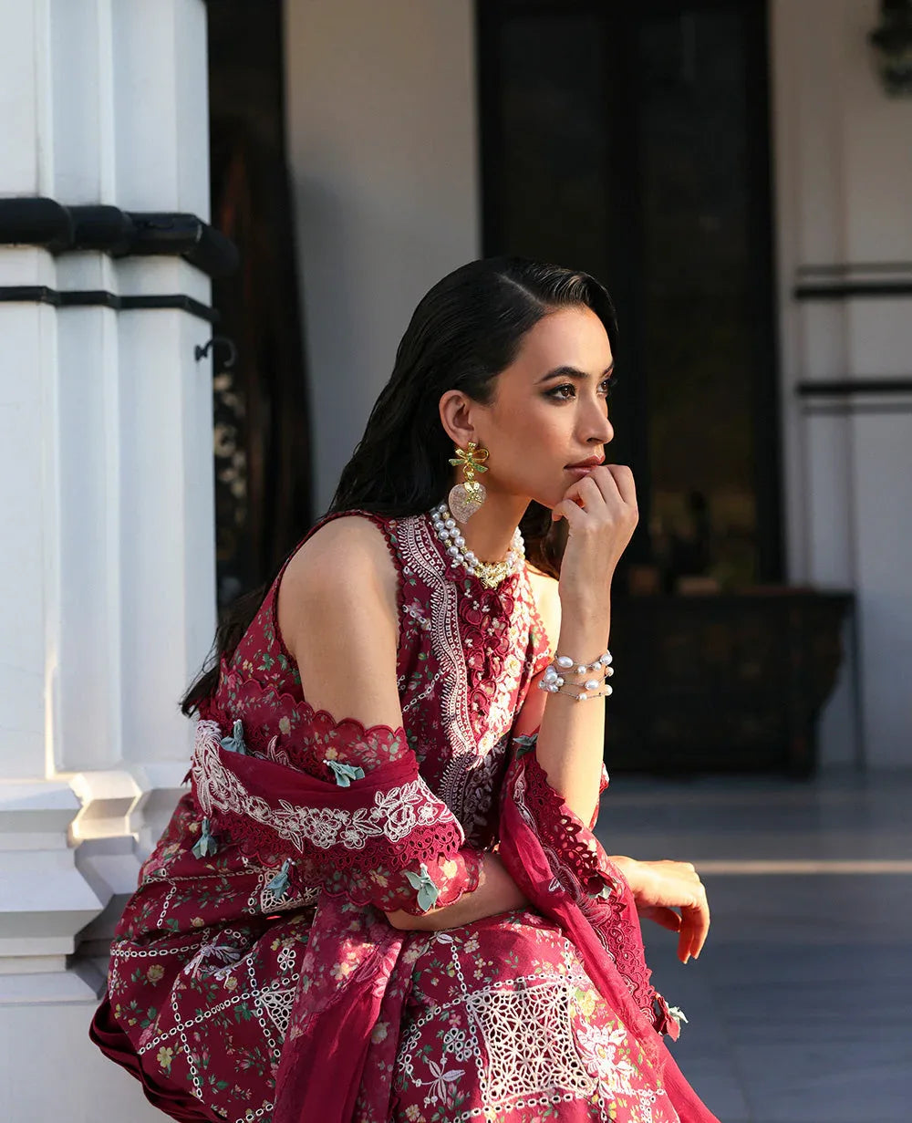 Republic Womenswear | Kalani Eid Luxury Lawn 25 | D8-B - Lyanna - Rang-e-Khaas