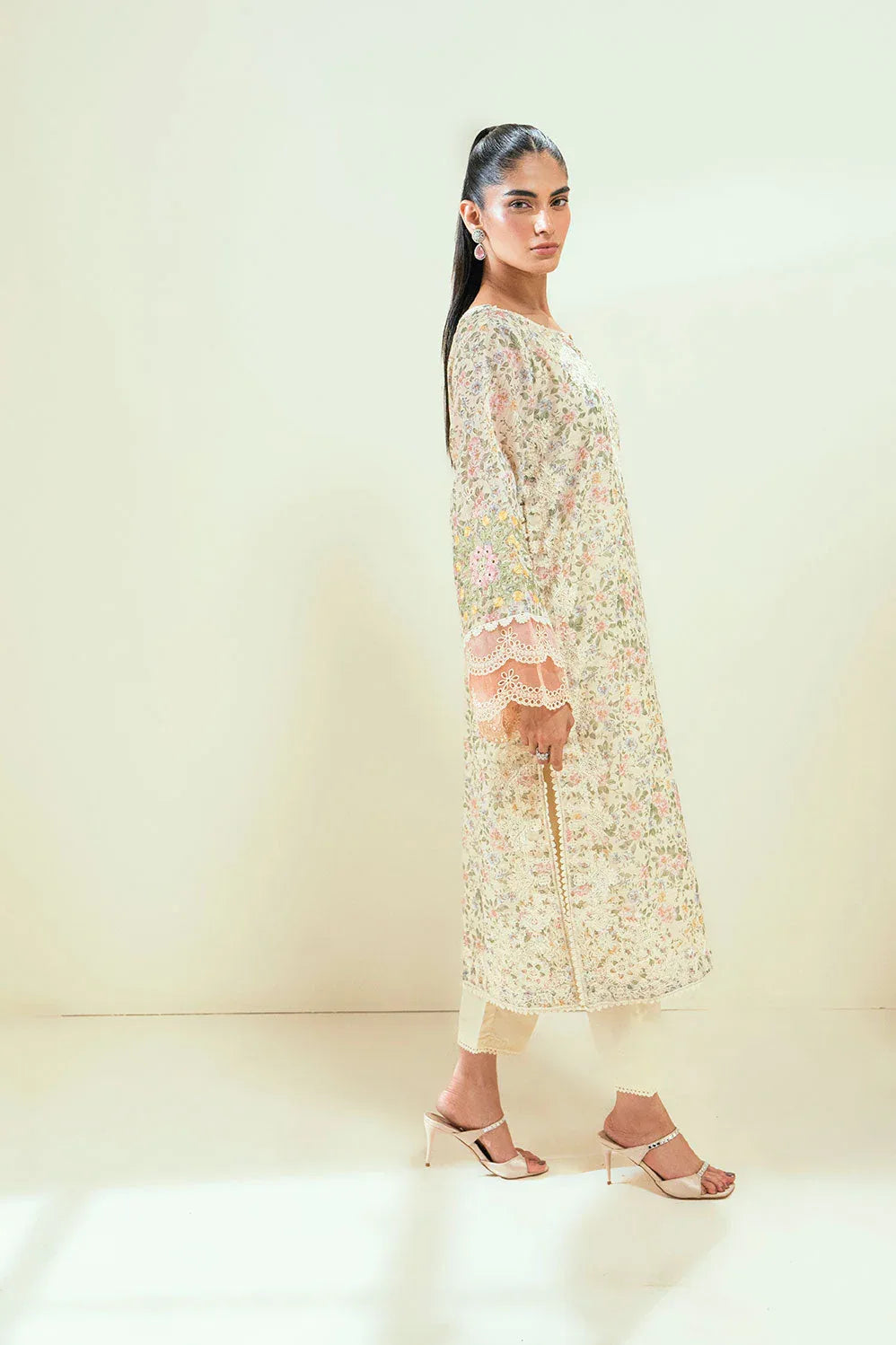 Dhanak | Signature Pret | SS24DA-2592 OFF-WHITE - Rang-e-Khaas