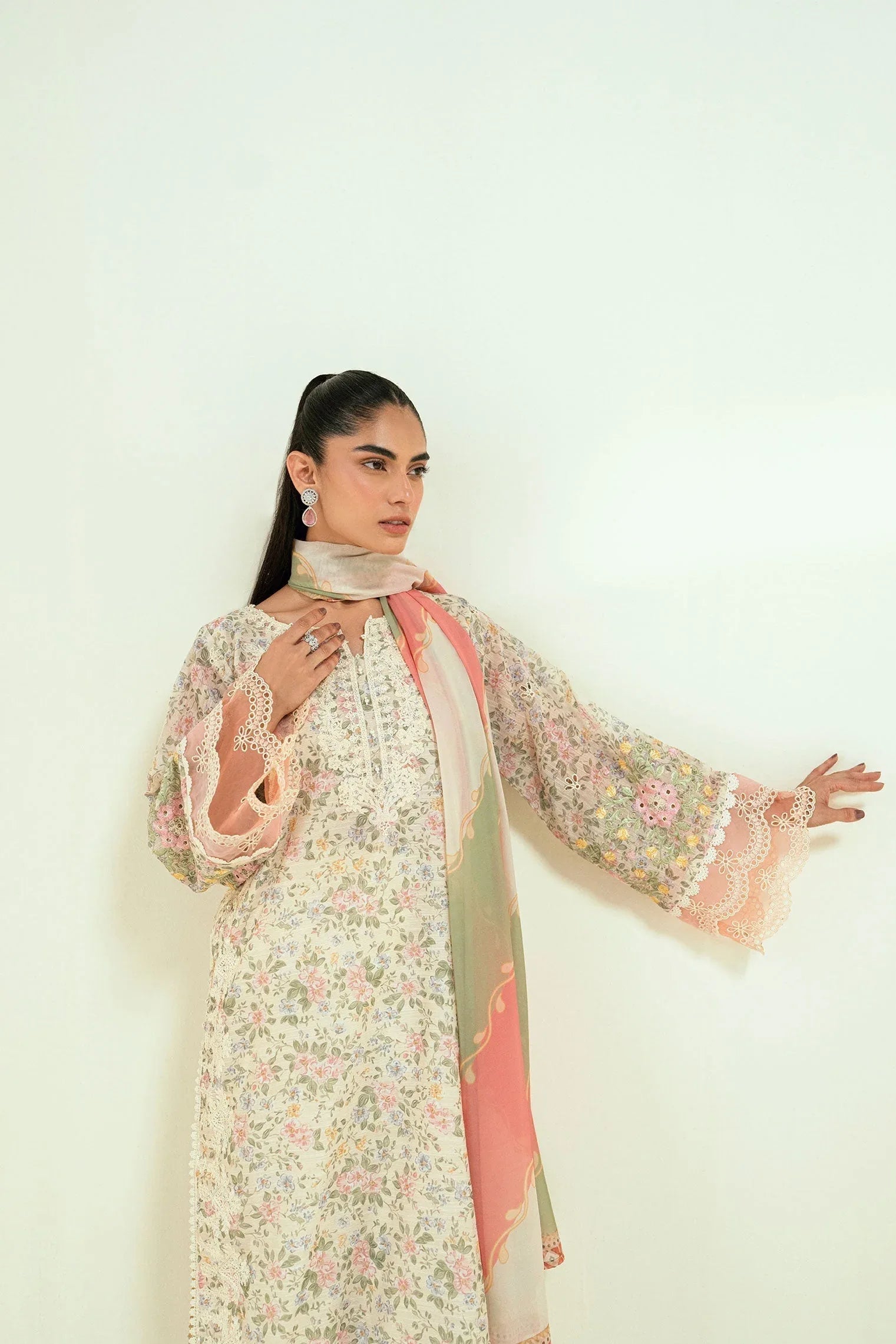 Dhanak | Signature Pret | SS24DA-2592 OFF-WHITE - Rang-e-Khaas