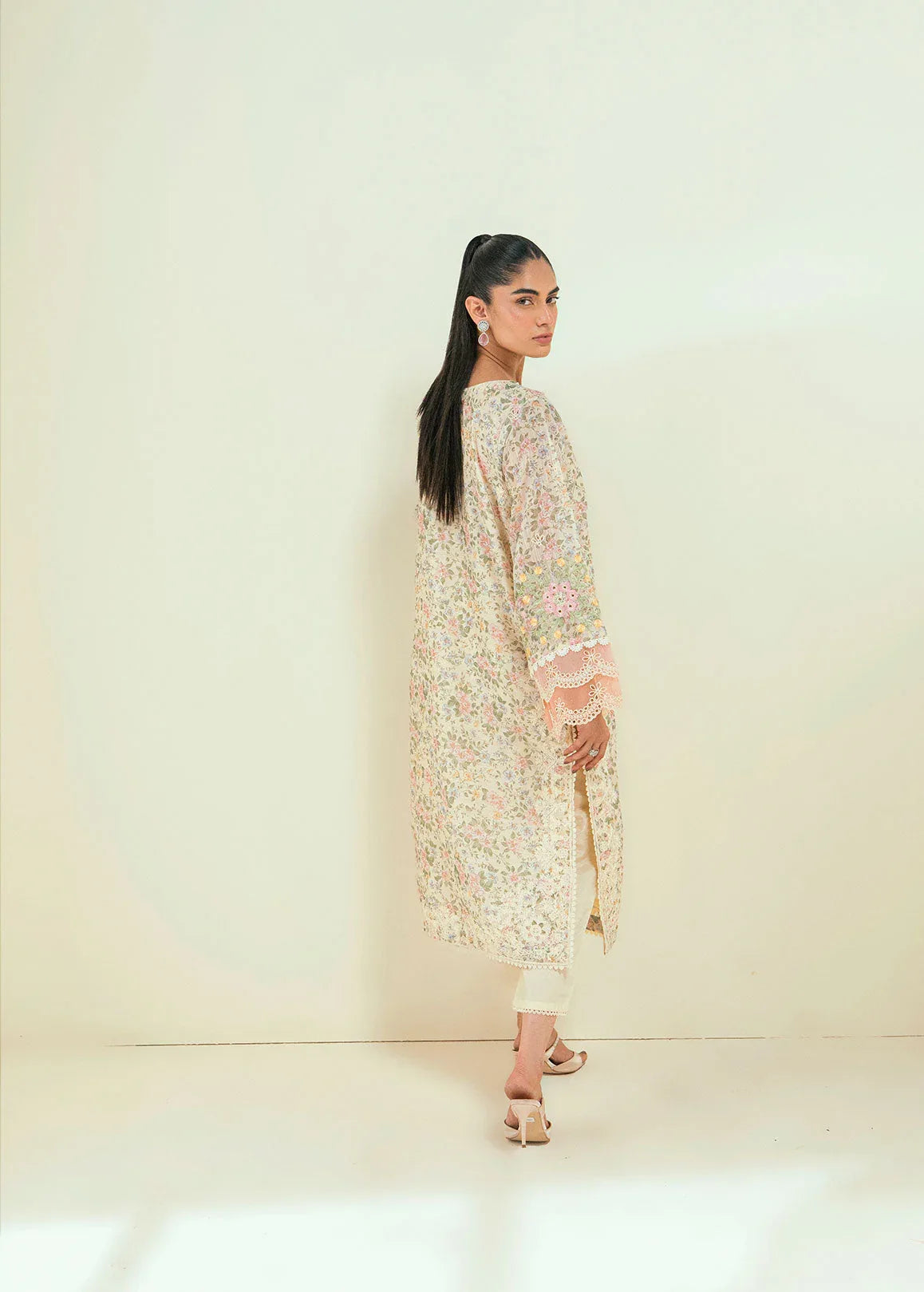 Dhanak | Signature Pret | SS24DA-2592 OFF-WHITE - Rang-e-Khaas