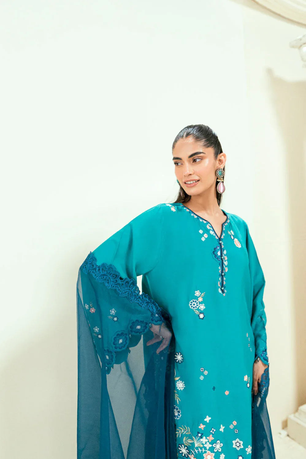 Dhanak | Signature Pret | SS25DA-2699 C-GREEN - Rang-e-Khaas
