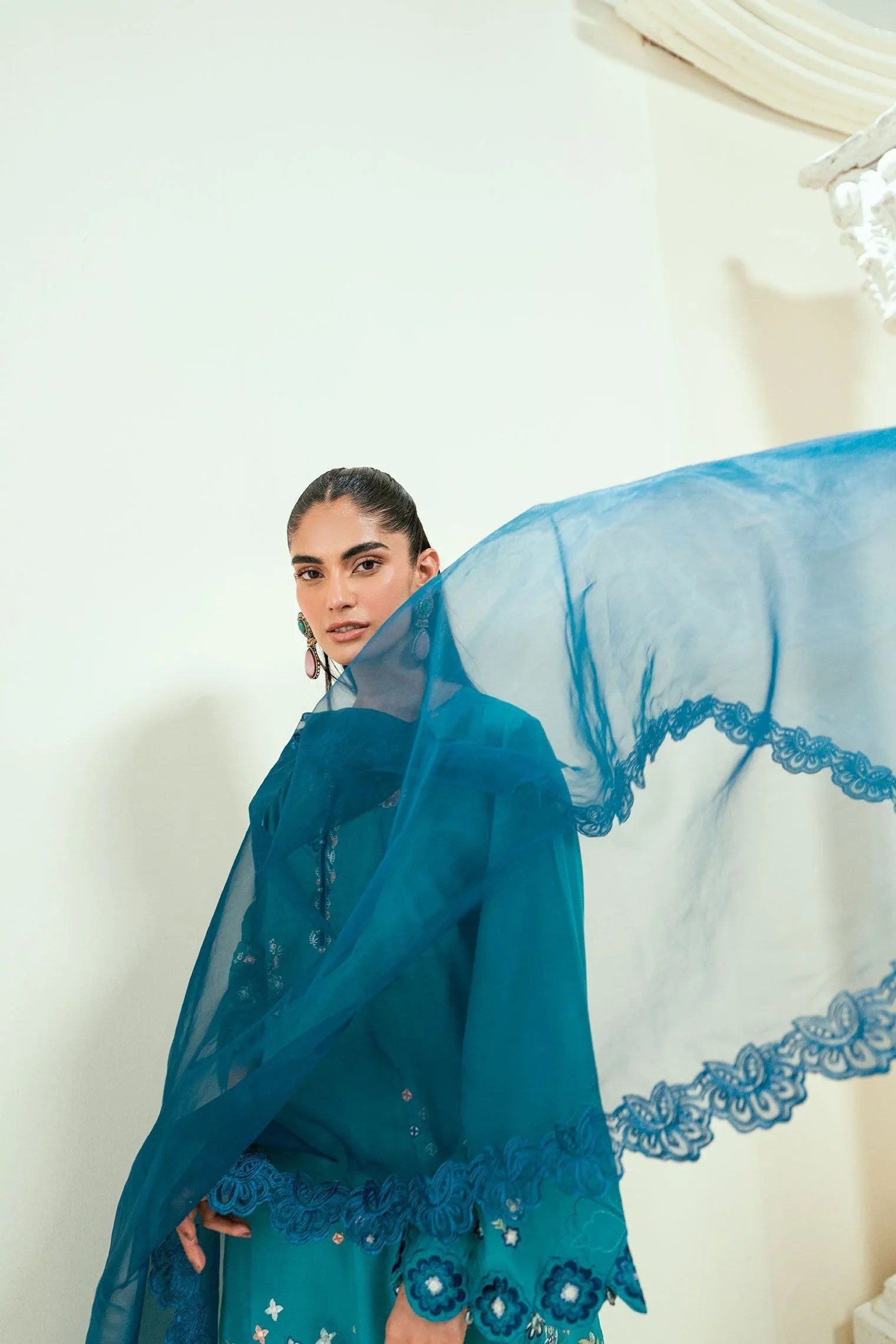 Dhanak | Signature Pret | SS25DA-2699 C-GREEN - Rang-e-Khaas