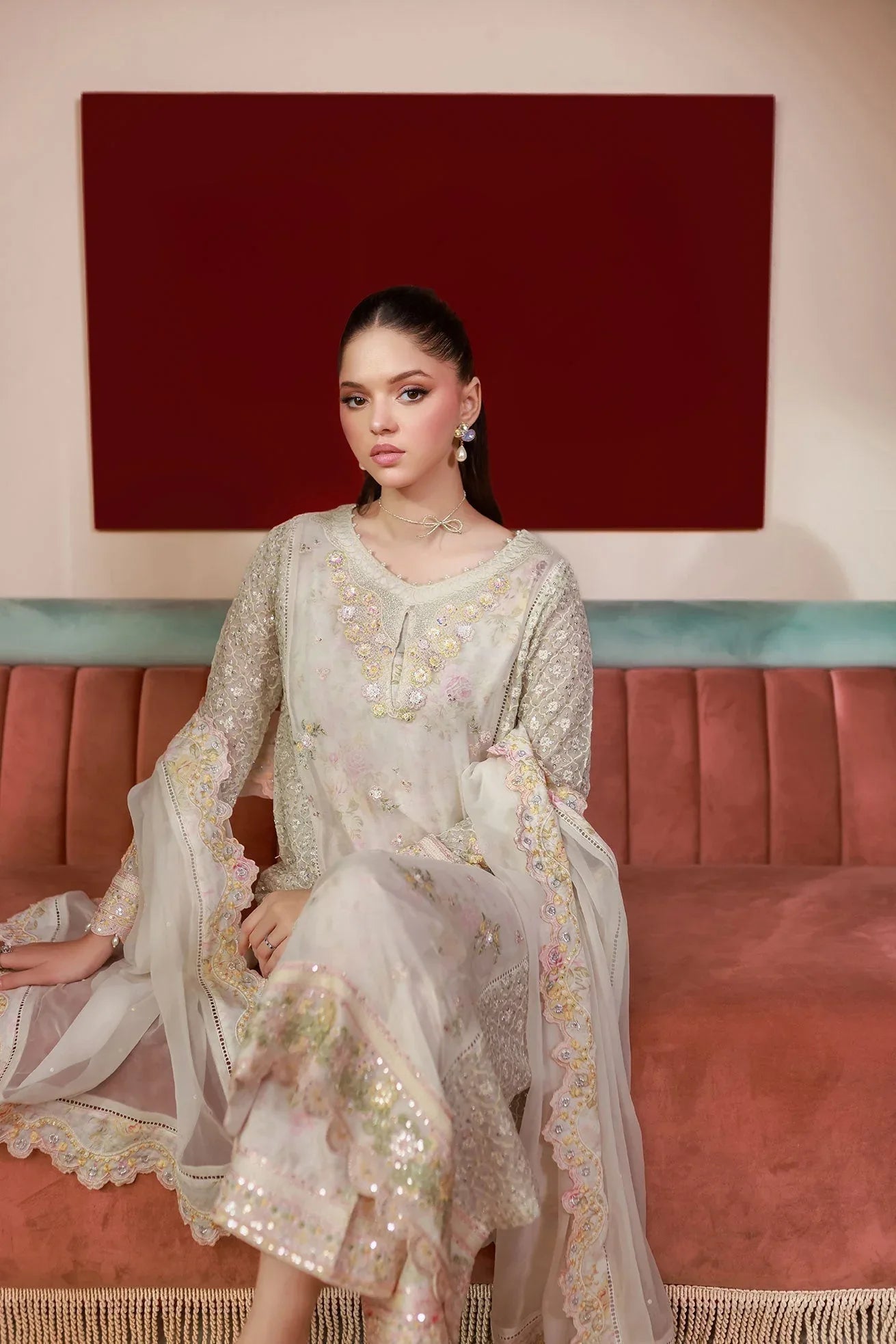 Dhanak | Chiffon Pret | SS25DA-2711 - Rang-e-Khaas