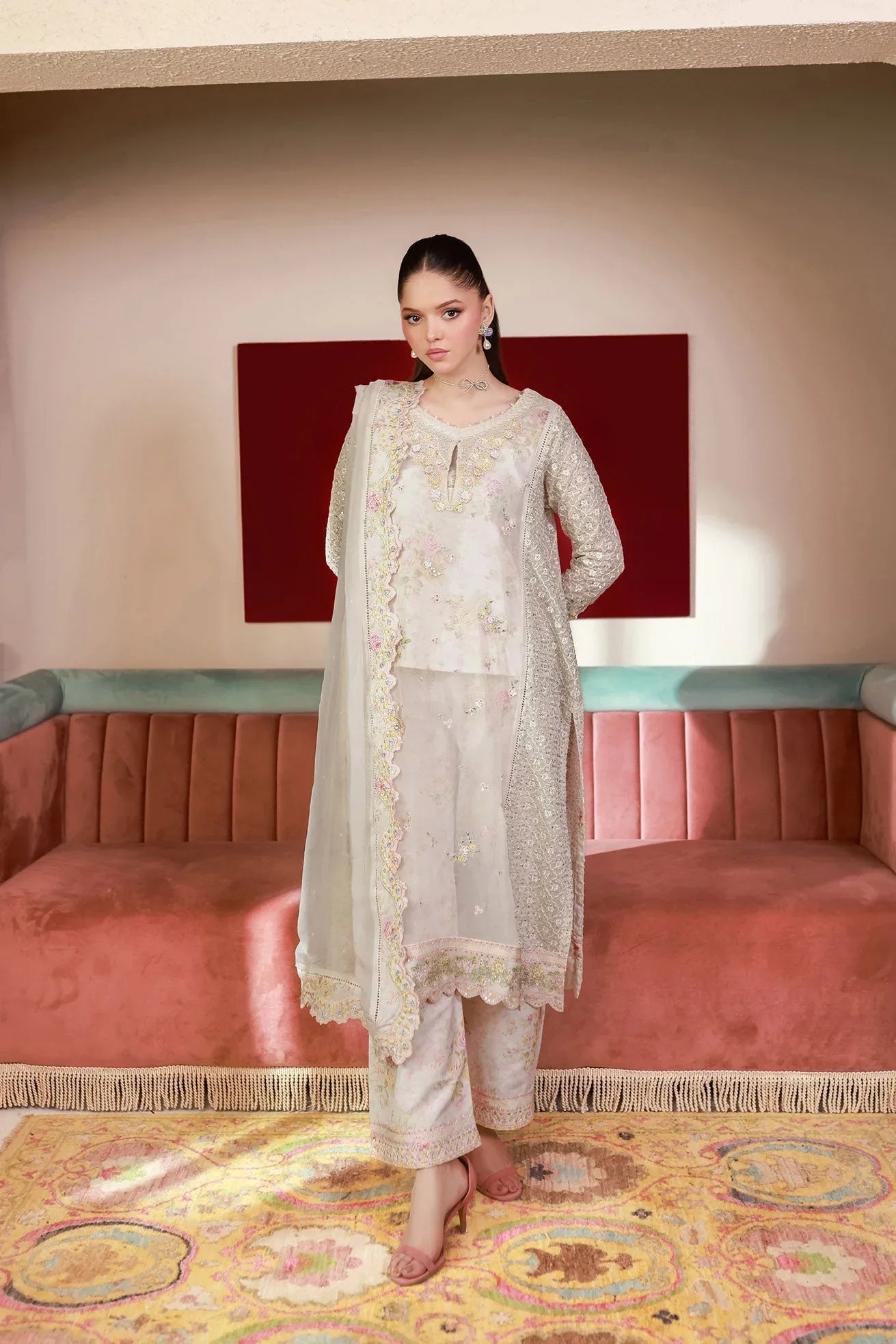 Dhanak | Chiffon Pret | SS25DA-2711 - Rang-e-Khaas