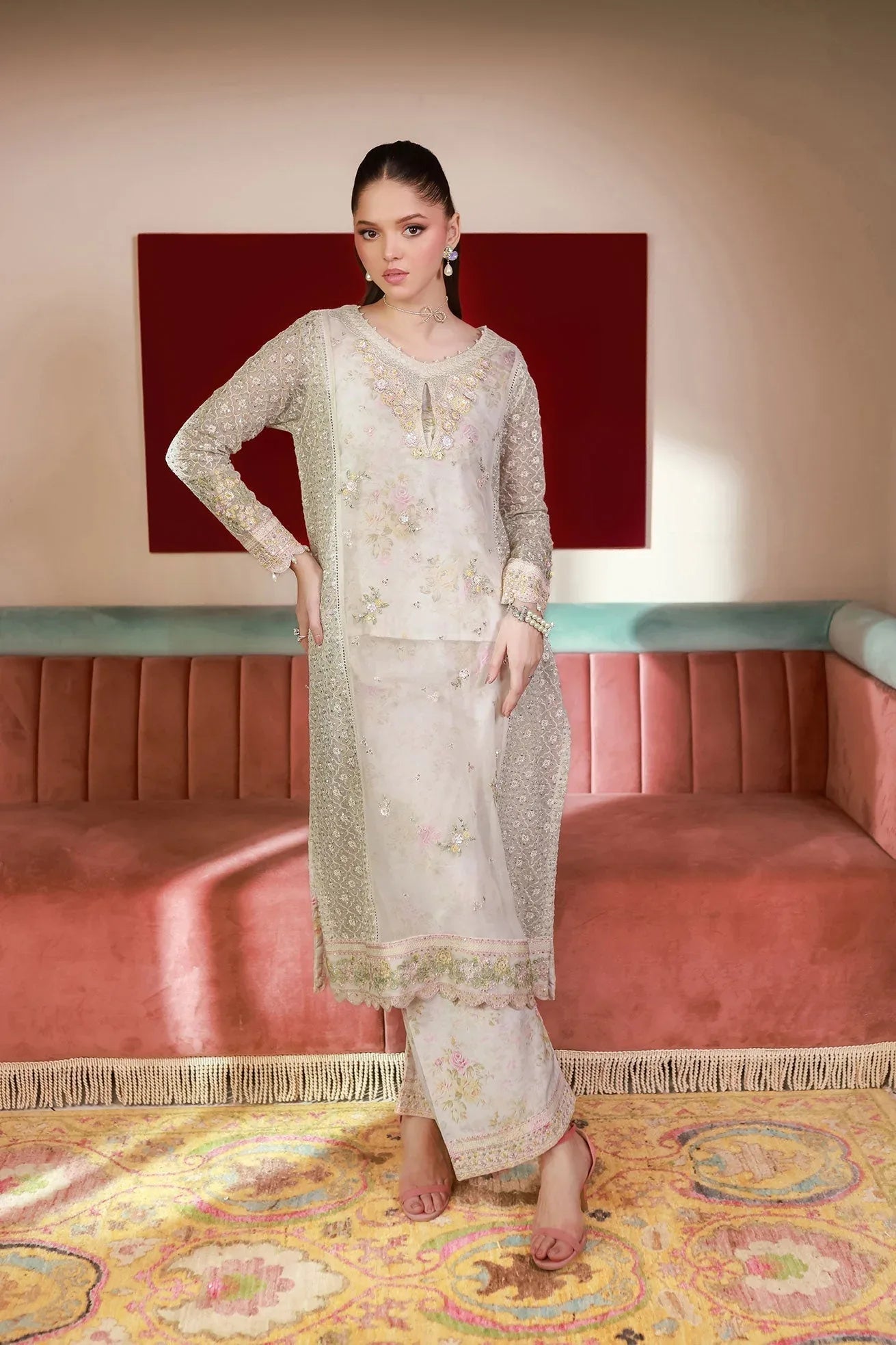 Dhanak | Chiffon Pret | SS25DA-2711 - Rang-e-Khaas