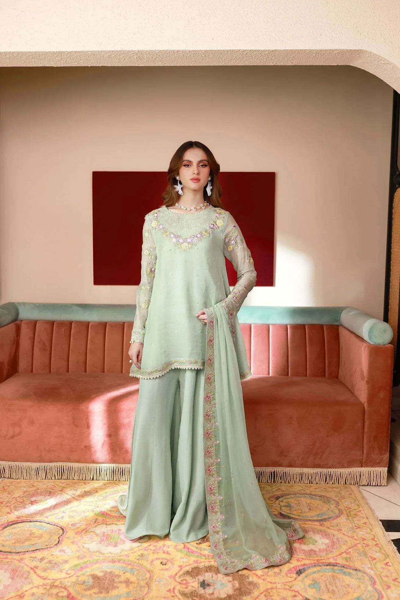 Dhanak | Chiffon Pret | SS25DA-2712 - Rang-e-Khaas