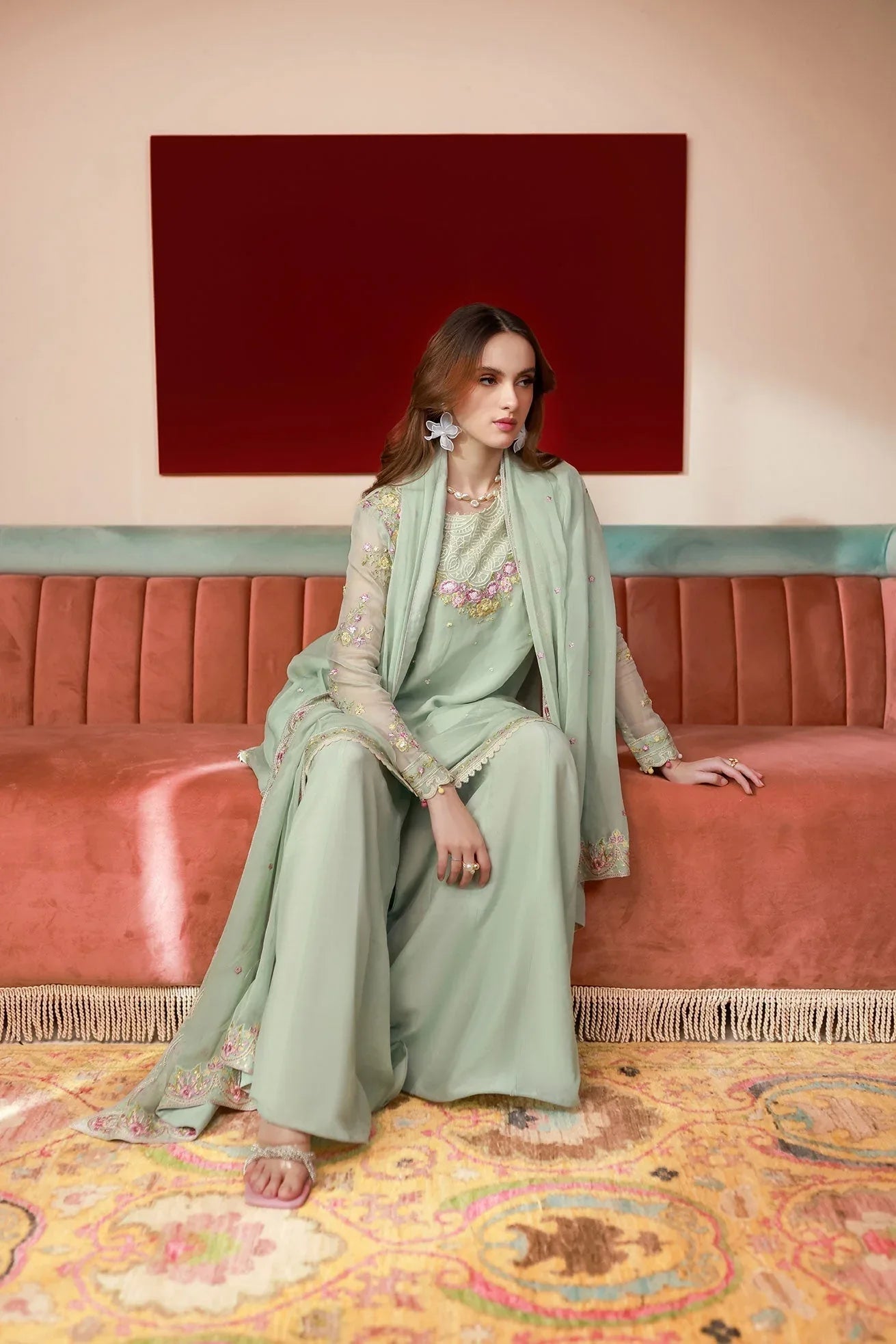 Dhanak | Chiffon Pret | SS25DA-2712 - Rang-e-Khaas