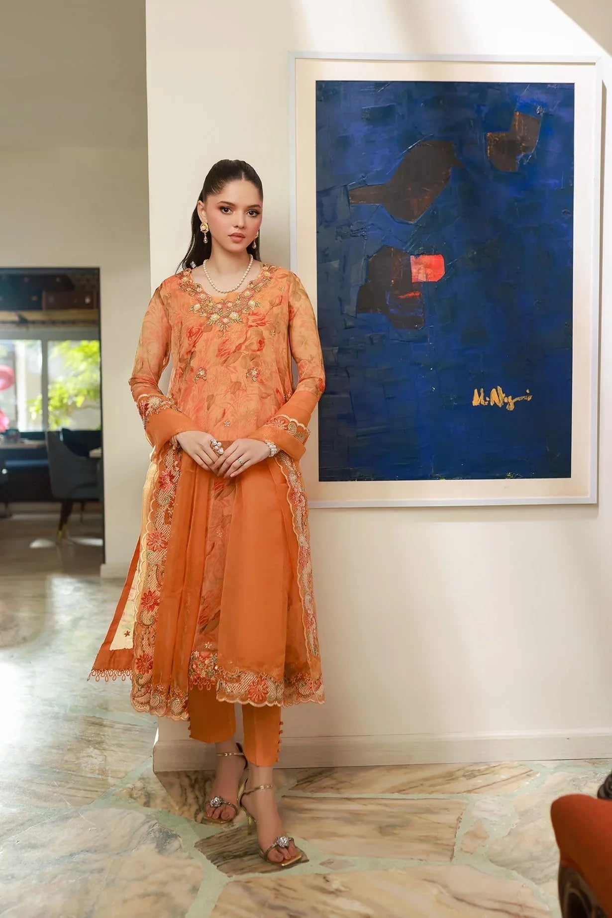 Dhanak | Chiffon Pret |  SS25DA-2716 - Rang-e-Khaas