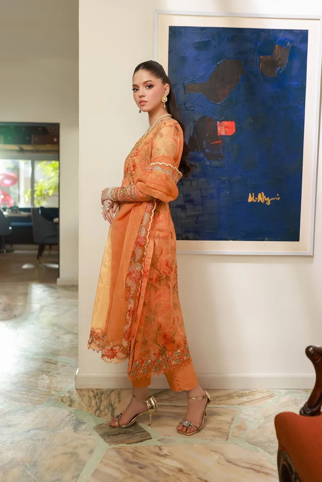 Dhanak | Chiffon Pret |  SS25DA-2716 - Rang-e-Khaas