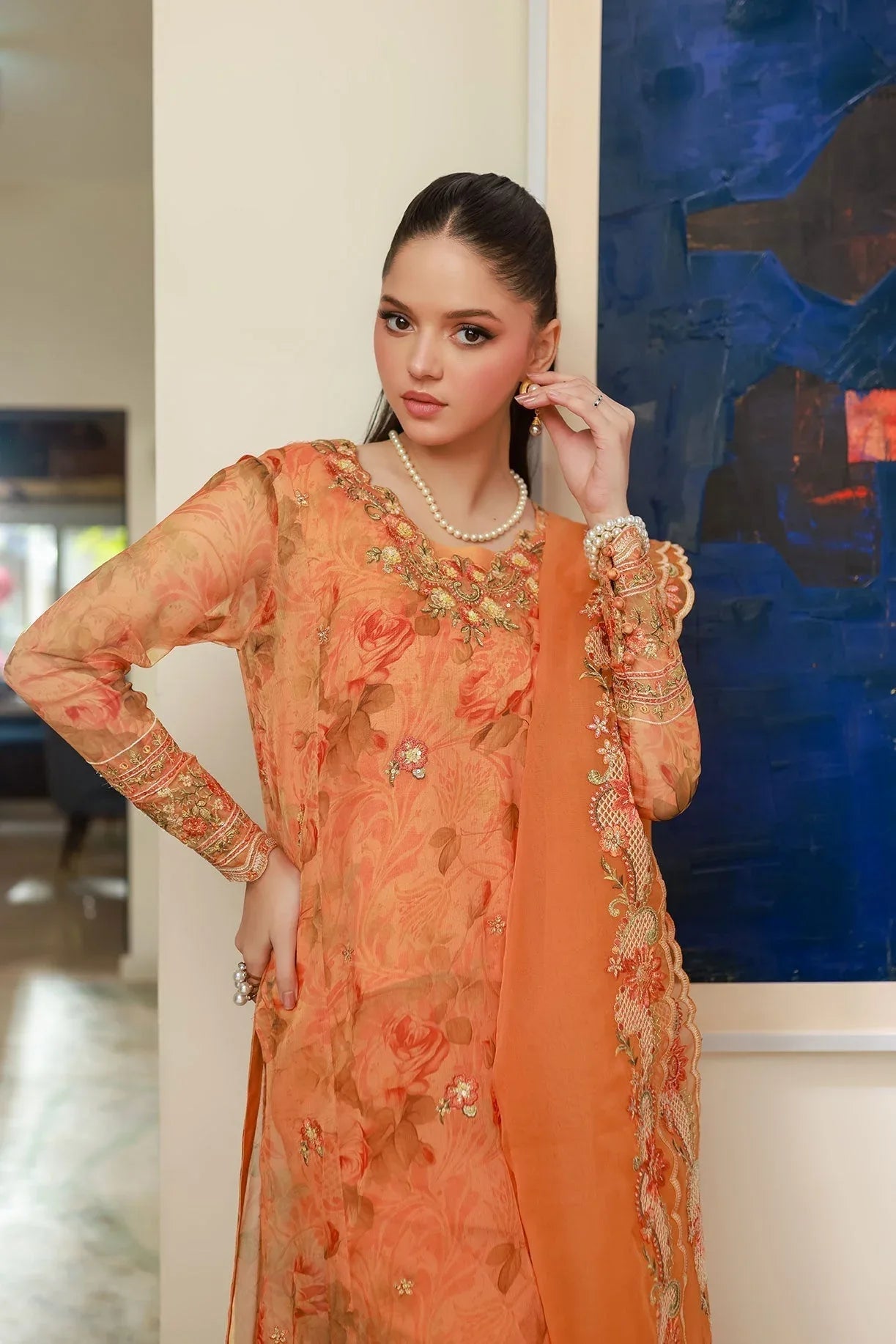 Dhanak | Chiffon Pret |  SS25DA-2716 - Rang-e-Khaas