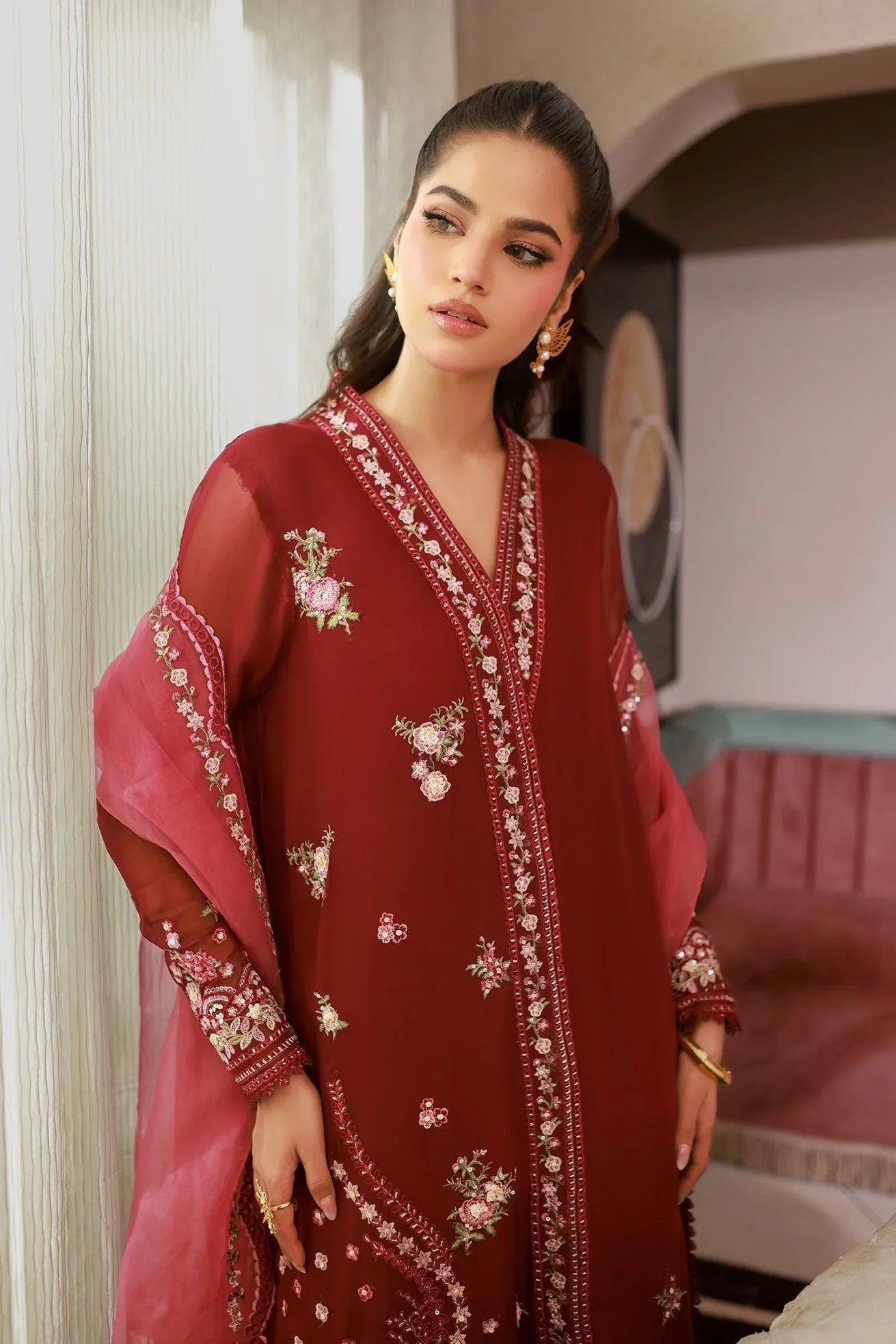 Dhanak | Chiffon Pret | SS25DA-2719 - Rang-e-Khaas