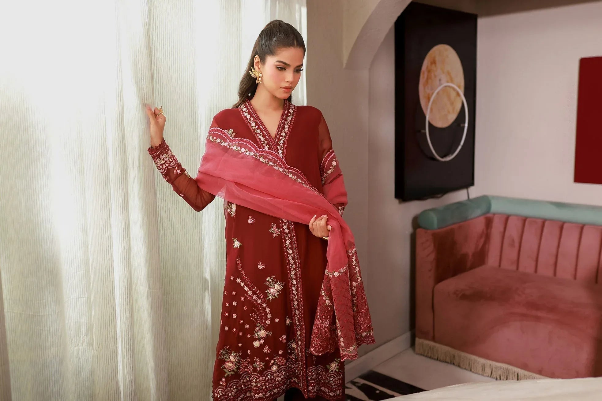 Dhanak | Chiffon Pret | SS25DA-2719 - Rang-e-Khaas